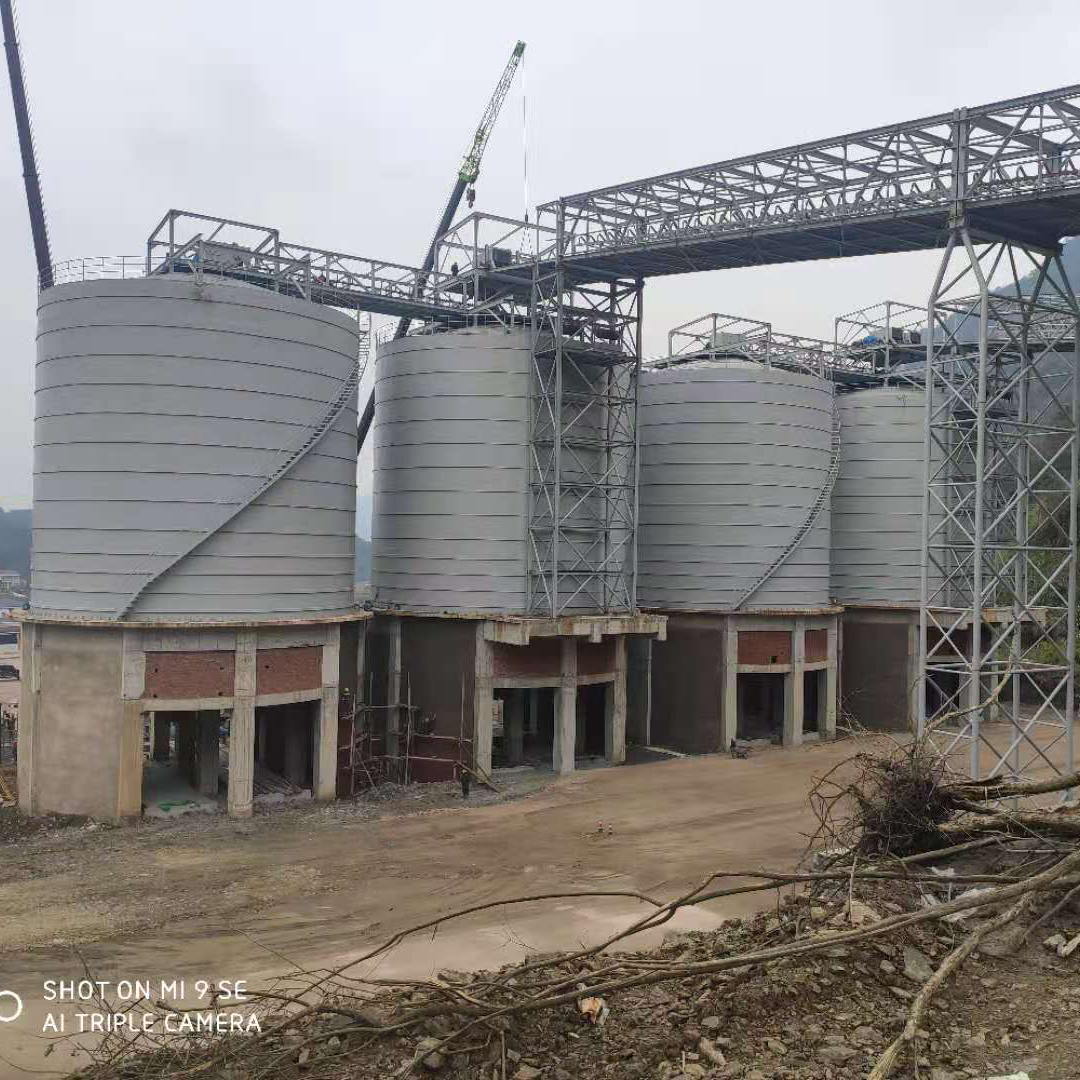 鹤壁3000吨骨料钢板库